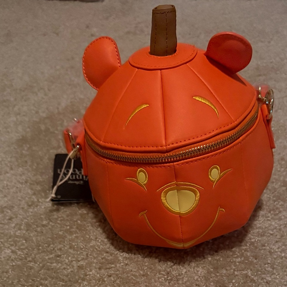 Winnie the Pooh Halloween Jack o Lantern Loungefly Crossbody Bag